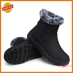 Women's Waterproof Snow Boots Fur Lined Anti-Slip Winter Ankle Boots
